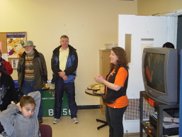 Councillor Paul Ainslie at the lauch of Jane's Walk at East Craborough Storefront